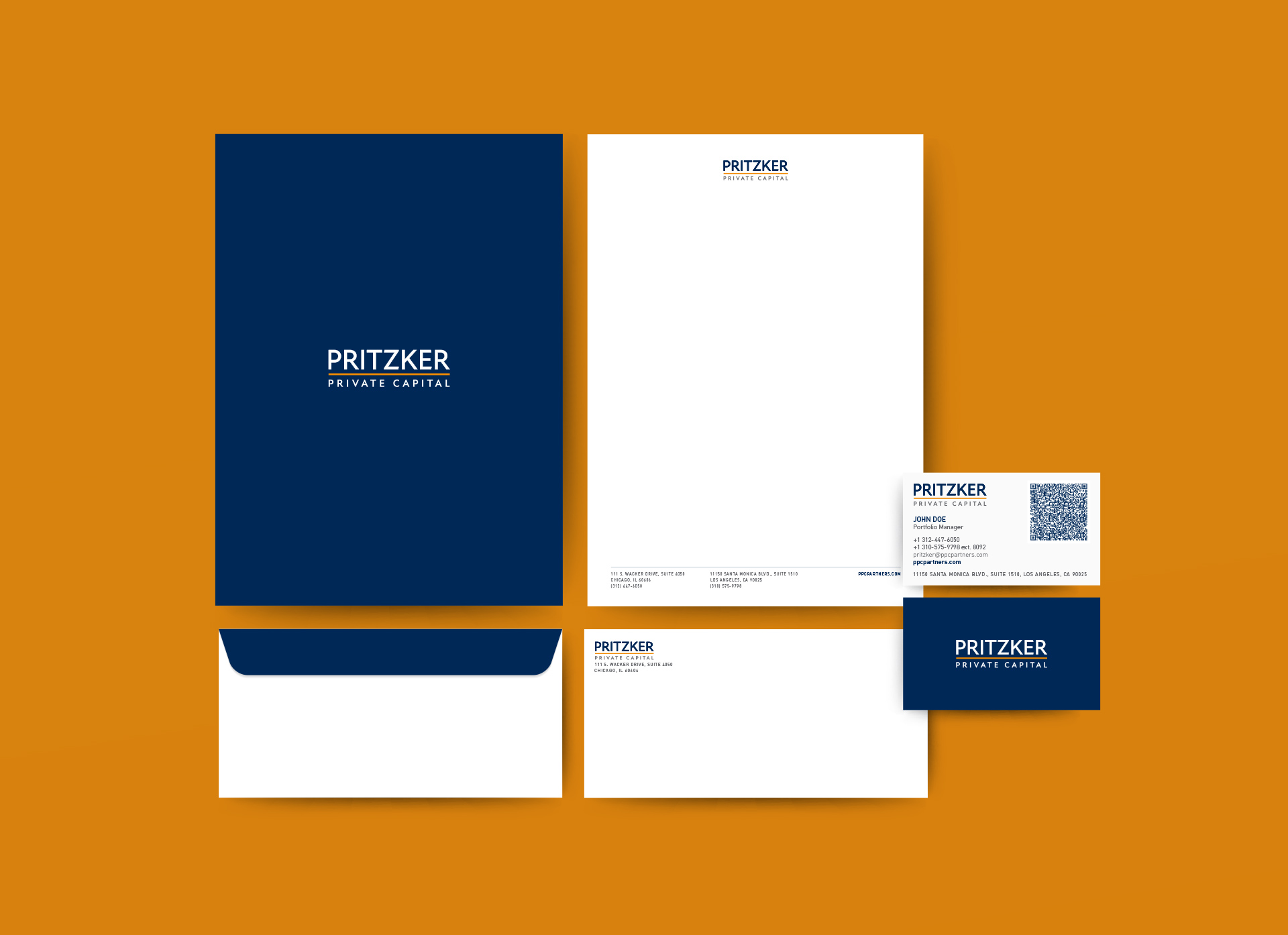 Pritzker marketing stationery
