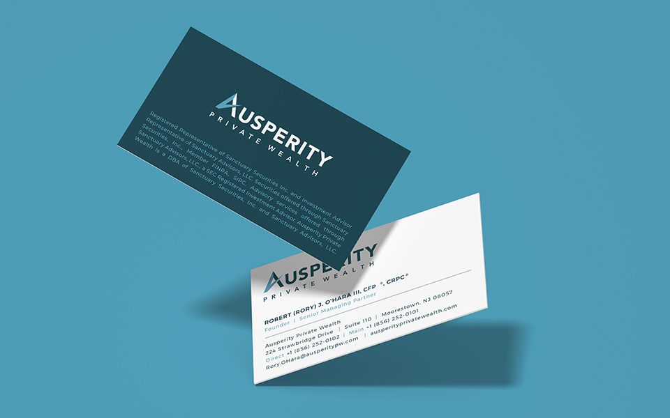Ausperity business card sample