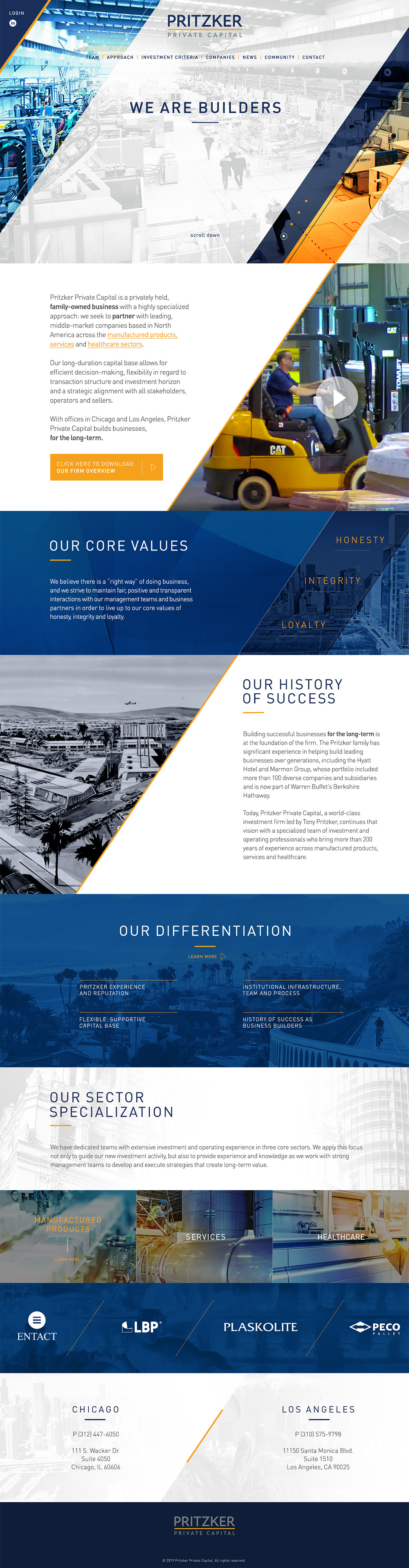 Pritzker website sample