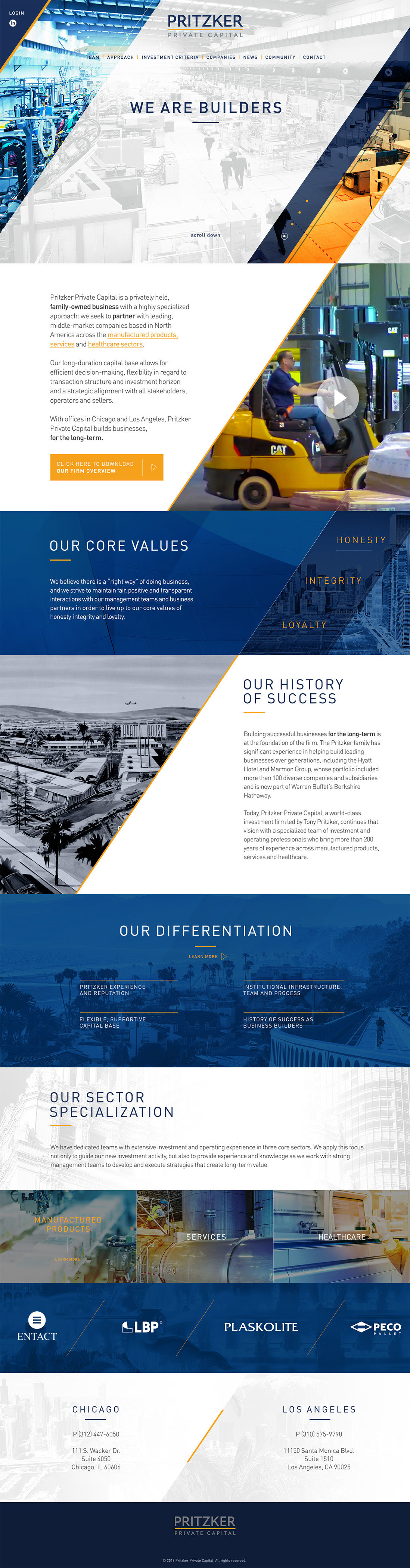 Pritzker website sample