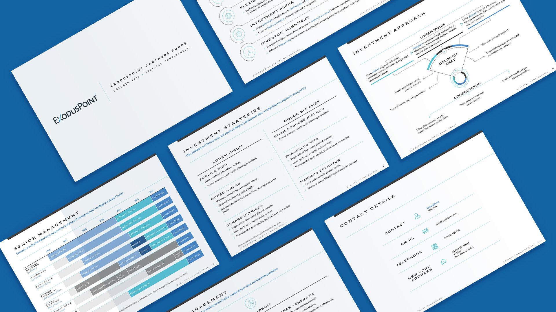 Exodus Point marketing pitchbook smaple