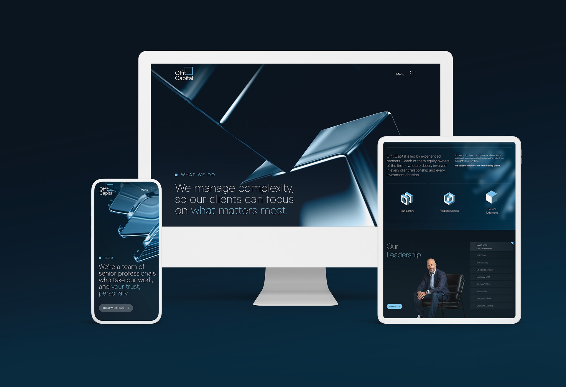 Offit website homepage