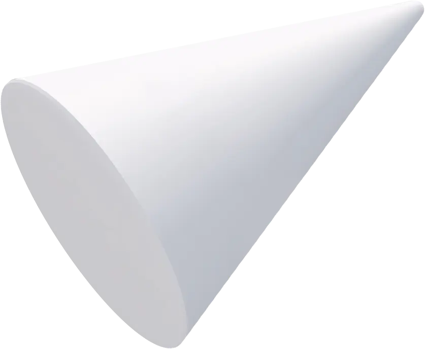 white cone bg